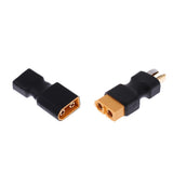 Maxbell No Wires Connector - XT60 to T-Plug Adapter Deans Style for RC Cars & Boats