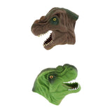 Maxbell 2pcs Simulation Tyrannosaurus Head Hand Puppet Dinosaur Figure Toy Kids Toy