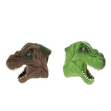 Maxbell 2pcs Simulation Tyrannosaurus Head Hand Puppet Dinosaur Figure Toy Kids Toy