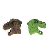 Maxbell 2pcs Simulation Tyrannosaurus Head Hand Puppet Dinosaur Figure Toy Kids Toy