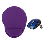 Maxbell 2.4GHz 1600dpi Wireless Optical Mouse + Comfort Soft Rest Wrist Mat Mousepad