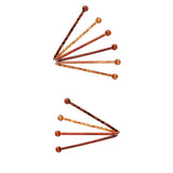 Maxbell 10 Pieces Retro Wooden Hairpin Woman Hair Stick Headdress Jewelry Craft 13cm