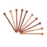 Maxbell 10 Pieces Retro Wooden Hairpin Woman Hair Stick Headdress Jewelry Craft 13cm