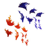 Maxbell 2 Pieces DIY Burning Flame Effect Action Figure Display Stand for