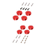 Maxbell 8 Pieces Wheel Hex Drive Hub Adapter Upgrade Parts for 1/10 RC Car 7mm 5mm
