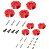 Maxbell 8 Pieces Wheel Hex Drive Hub Adapter Upgrade Parts for 1/10 RC Car 7mm 5mm
