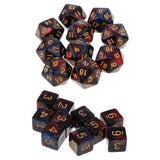 Maxbell 20 Pieces D6 Dice Polyhedral Dice for Dungeons and Dragons Table Games Gift