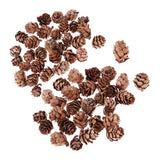Maxbell 60 Pieces Mixed Natural Pine Cones Dried Table Ornament Home Decoration DIY