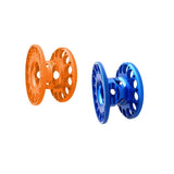 Maxbell 2pcs Lightweight Aluminum Alloy Scuba Diving Finger Reel Guide Line Spool