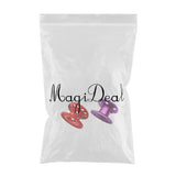Maxbell 2x Empty Aluminum Alloy Scuba Diving Finger Reel Guide Line Spool Red Purple