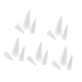 Maxbell 15Pcs Cone Shaped Styrofoam Foam Ornaments for Handmade DIY Modelling Crafts