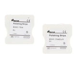 Maxbell 2pcs Dental Fine/Medium Polishing Strips Finishing Sanding Paper 50um 30um