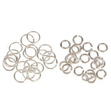 Maxbell 80 Pieces 3mm 6mm Mixed Lot Jewelry Findings Sterling Silver Open Jump Rings