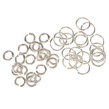 Maxbell 80 Pieces 3mm 6mm Mixed Lot Jewelry Findings Sterling Silver Open Jump Rings