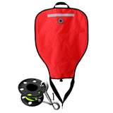 Maxbell Scuba Diving 50lbs Salvage Lift Bag with Dump Valve + 50m Finger Reel Spool