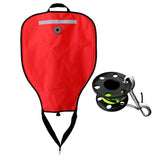 Maxbell Scuba Diving 50lbs Salvage Lift Bag with Dump Valve + 50m Finger Reel Spool