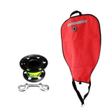 Maxbell Scuba Diving 50lbs Salvage Lift Bag with Dump Valve + 50m Finger Reel Spool