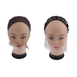 Maxbell Lace Cap for Making Weaving Hair Wigs Elastic Straps Hairnet Stretchable