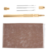 Maxbell Aluminum Crochet Hook Needles Lace Base for Beads Ring Dreadlock Wig Making