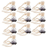 Maxbell 10pcs Empty Perfume Bottle Pendant Car Hanging Ornament Home Decor Flower
