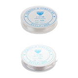 Maxbell 2 Pieces 10 Meters Clear Elastic Thread Cord For Jewelry Making 0.8mm 1.0mm
