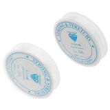 Maxbell 2 Pieces 10 Meters Clear Elastic Thread Cord For Jewelry Making 0.8mm 1.0mm