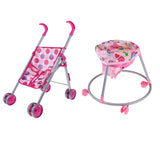 Maxbell Dollhouse Pink Simulation Trolley Toddler Chair Toy Furniture Room Items
