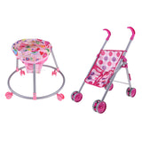 Maxbell Dollhouse Pink Simulation Trolley Toddler Chair Toy Furniture Room Items