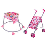 Maxbell Dollhouse Pink Simulation Trolley Toddler Chair Toy Furniture Room Items