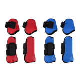 Maxbell 4 Pairs Horse Leg Boots Front Hind Leg Tendon Protect Equestrian