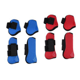 Maxbell 4 Pairs Horse Leg Boots Front Hind Leg Tendon Protect Equestrian