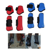 Maxbell 4 Pairs Horse Leg Boots Front Hind Leg Tendon Protect Equestrian