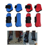 Maxbell 4 Pairs Horse Leg Boots Front Hind Leg Tendon Protect Equestrian