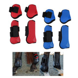 Maxbell 4 Pairs Horse Leg Boots Front Hind Leg Tendon Protect Equestrian