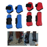 Maxbell 4 Pairs Horse Leg Boots Front Hind Leg Tendon Protect Equestrian