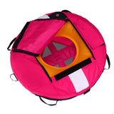 Maxbell Pink Freediving Buoy with Diver Flag for Diving, Spearfishing, Snorkeling