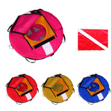 Maxbell Pink Freediving Buoy with Diver Flag for Diving, Spearfishing, Snorkeling