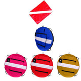 Maxbell Pink Freediving Buoy with Diver Flag for Diving, Spearfishing, Snorkeling