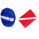 Maxbell Blue Freediving Buoy with Diver Flag for Diving, Spearfishing, Snorkeling