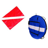 Maxbell Blue Freediving Buoy with Diver Flag for Diving, Spearfishing, Snorkeling