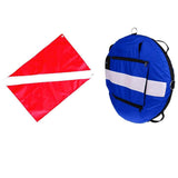 Maxbell Blue Freediving Buoy with Diver Flag for Diving, Spearfishing, Snorkeling