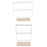 Maxbell 24/44 Holes Stand Rack Holder for Earring Necklace Jewelry Display Showcase