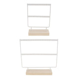 Maxbell 24/44 Holes Stand Rack Holder for Earring Necklace Jewelry Display Showcase