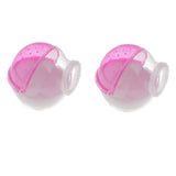 Maxbell 2 pcs Hamster Mouse Small Pet Bathroom Cage Box Bath Sand Sauna Toilet Pink