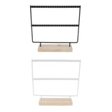 Maxbell 2 Pieces 44 Holes Earrings Organizer Holder Necklaces Jewelry Display Rack