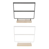 Maxbell 2 Pieces 44 Holes Earrings Organizer Holder Necklaces Jewelry Display Rack