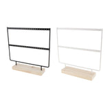Maxbell 2 Pieces 44 Holes Earrings Organizer Holder Necklaces Jewelry Display Rack