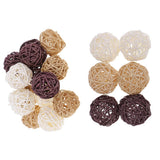 Maxbell 21 Pieces Wicker Rattan Balls Home Christmas Wedding Party Decorative Crafts