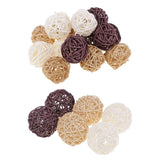 Maxbell 21 Pieces Wicker Rattan Balls Home Christmas Wedding Party Decorative Crafts