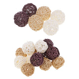 Maxbell 21 Pieces Wicker Rattan Balls Home Christmas Wedding Party Decorative Crafts